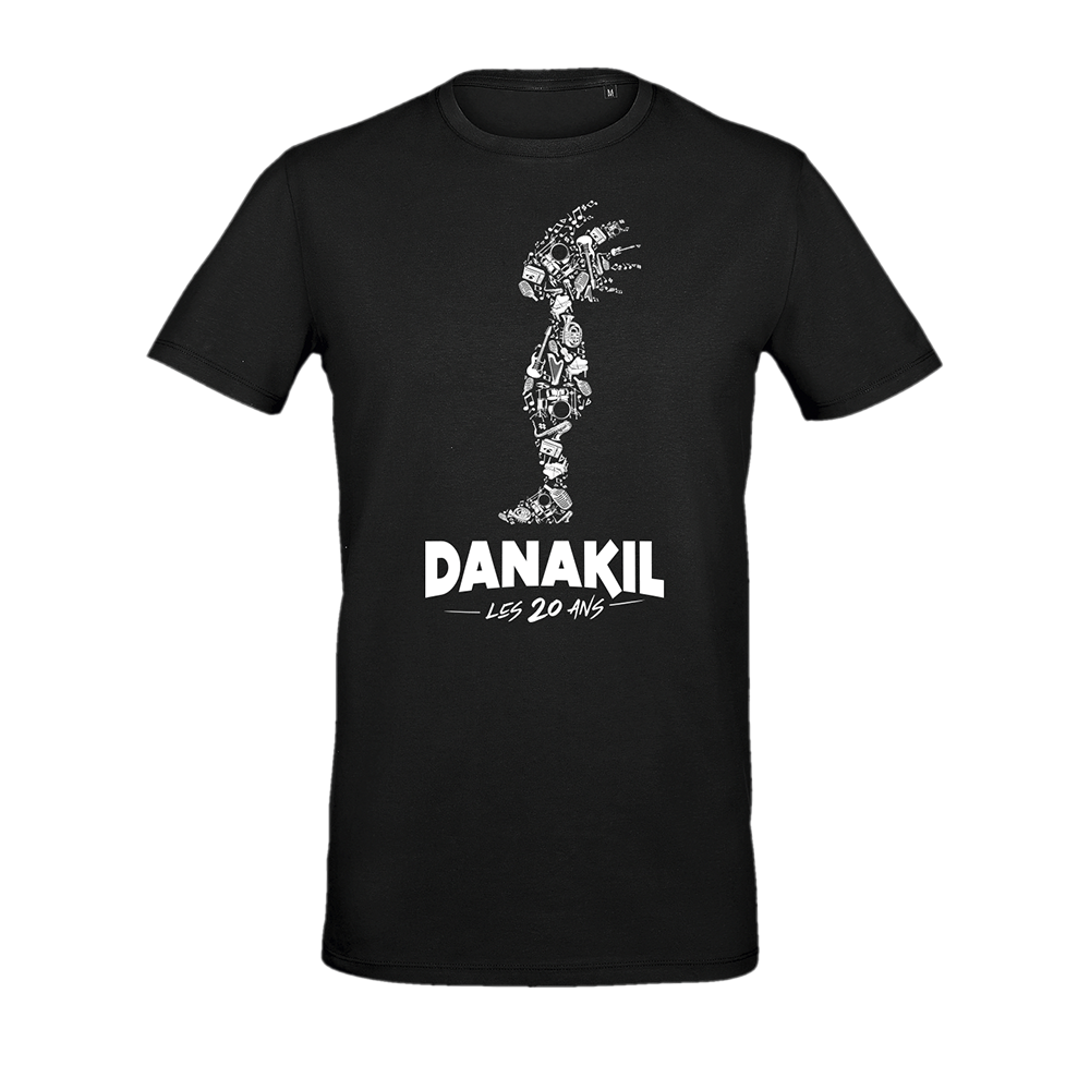 Danakil - T-Shirt 20 ans noir & blanc