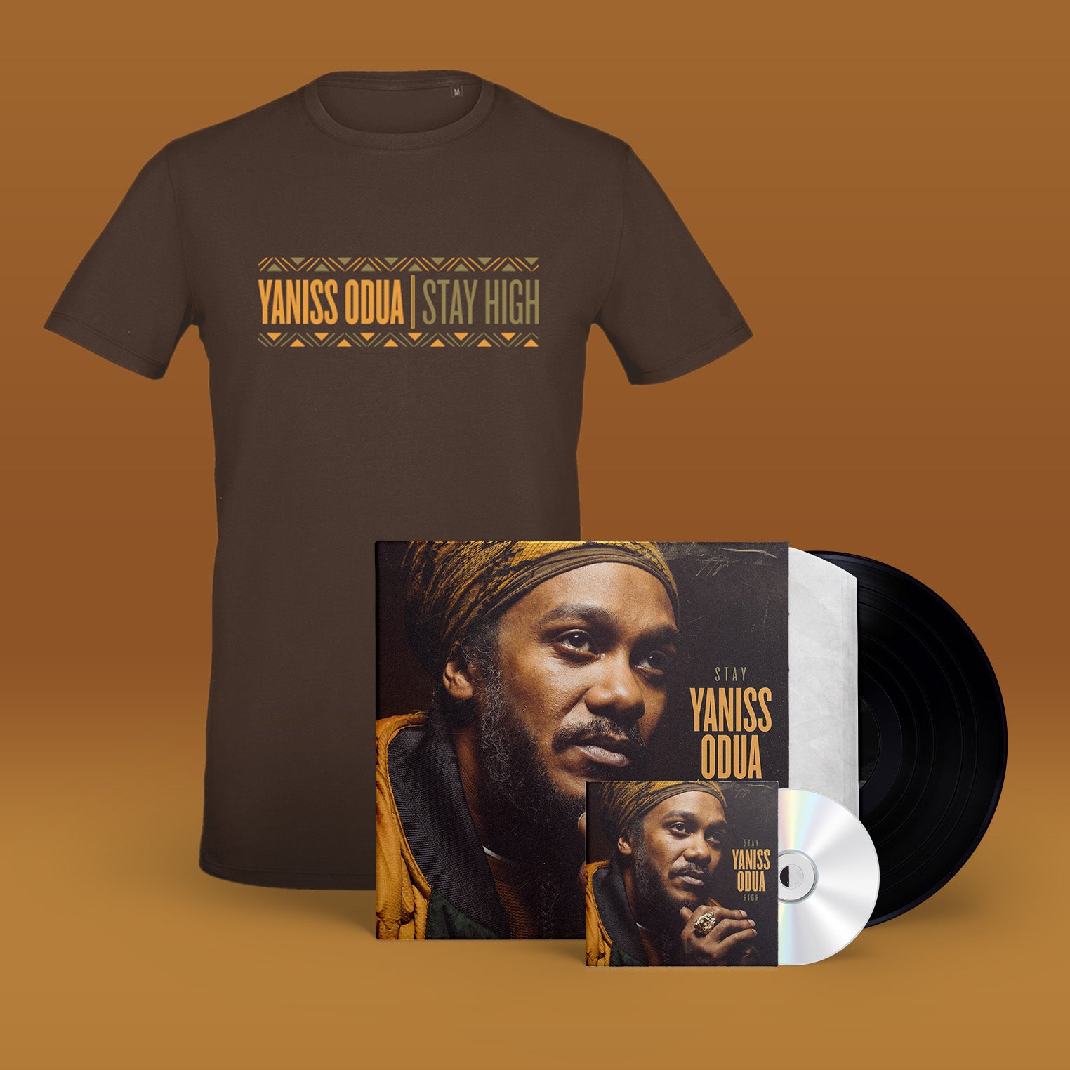 Yaniss Odua - Pack T-shirt homme + album Stay High
