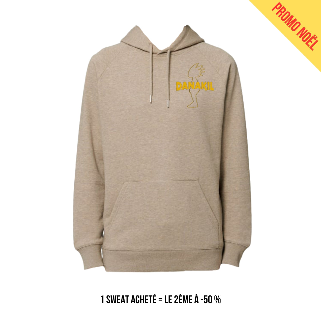 Danakil - Sweat Rasta "Marley" couleur beige