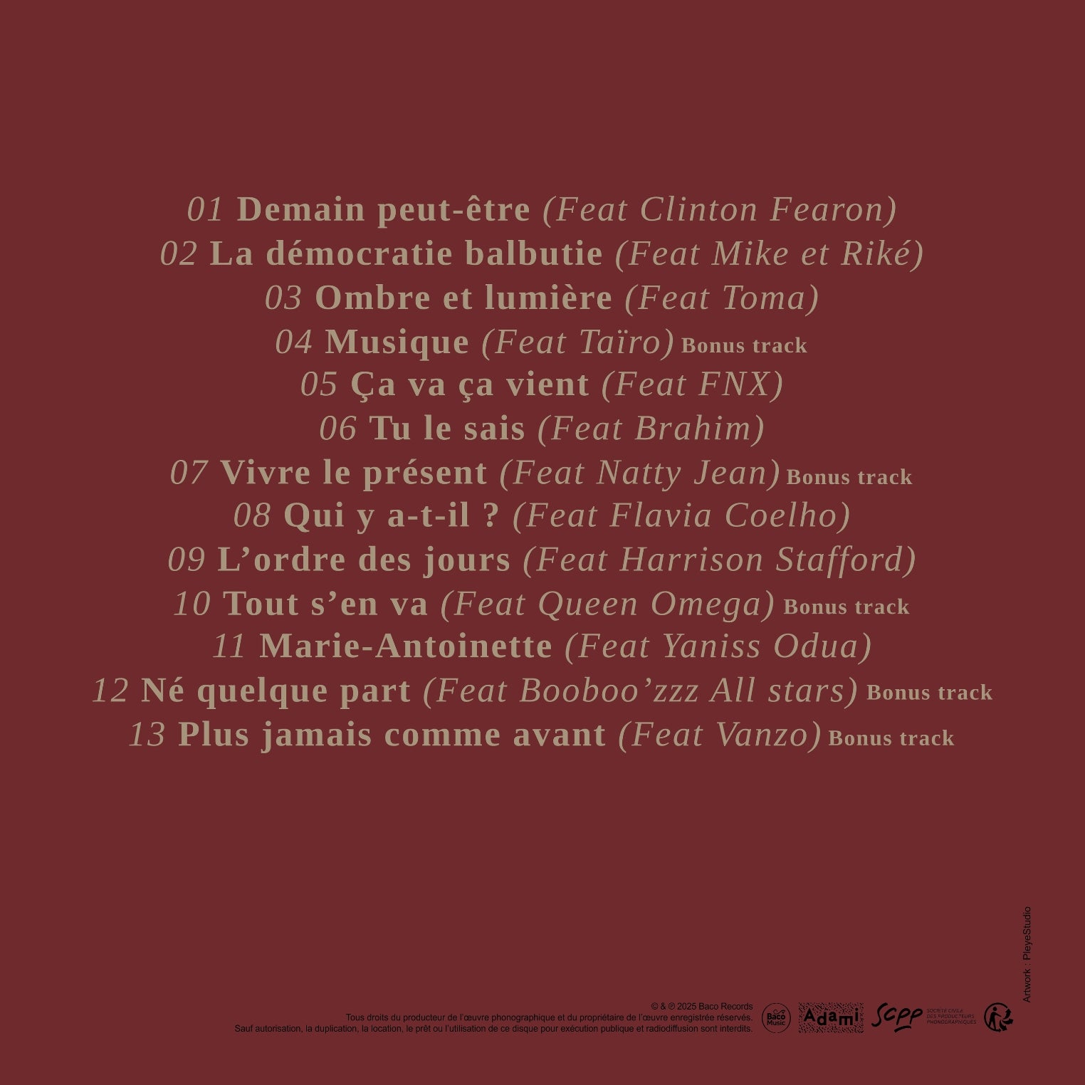 仏2LP Danakil Demain Peut-etre Color Vinyl (2lp) LDAN72LP Baco EU /00400 Danakil - Demain Peut-Être (2 LP) (Coloured Vinyl), Danakil