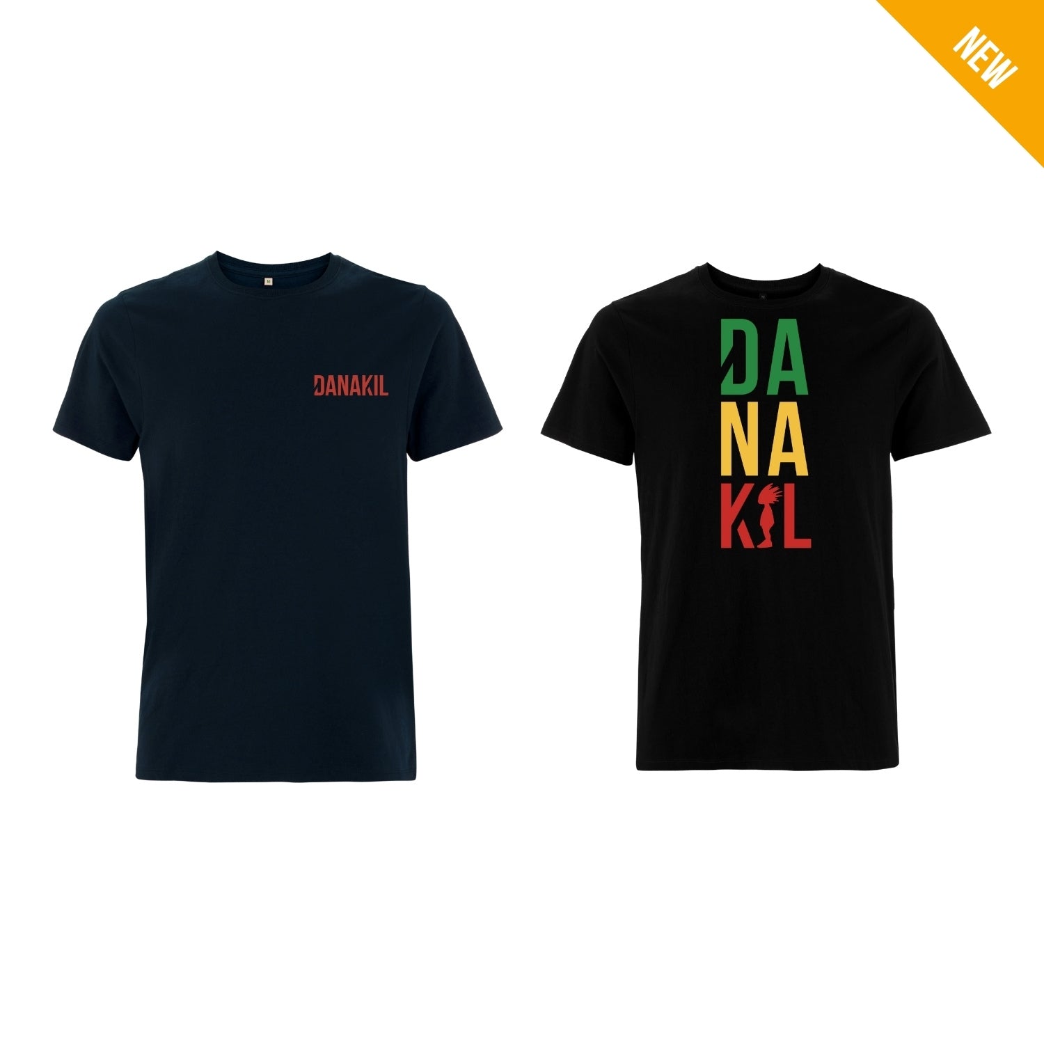 Danakil - T-Shirt vert/jaune/rouge Rasta 2025