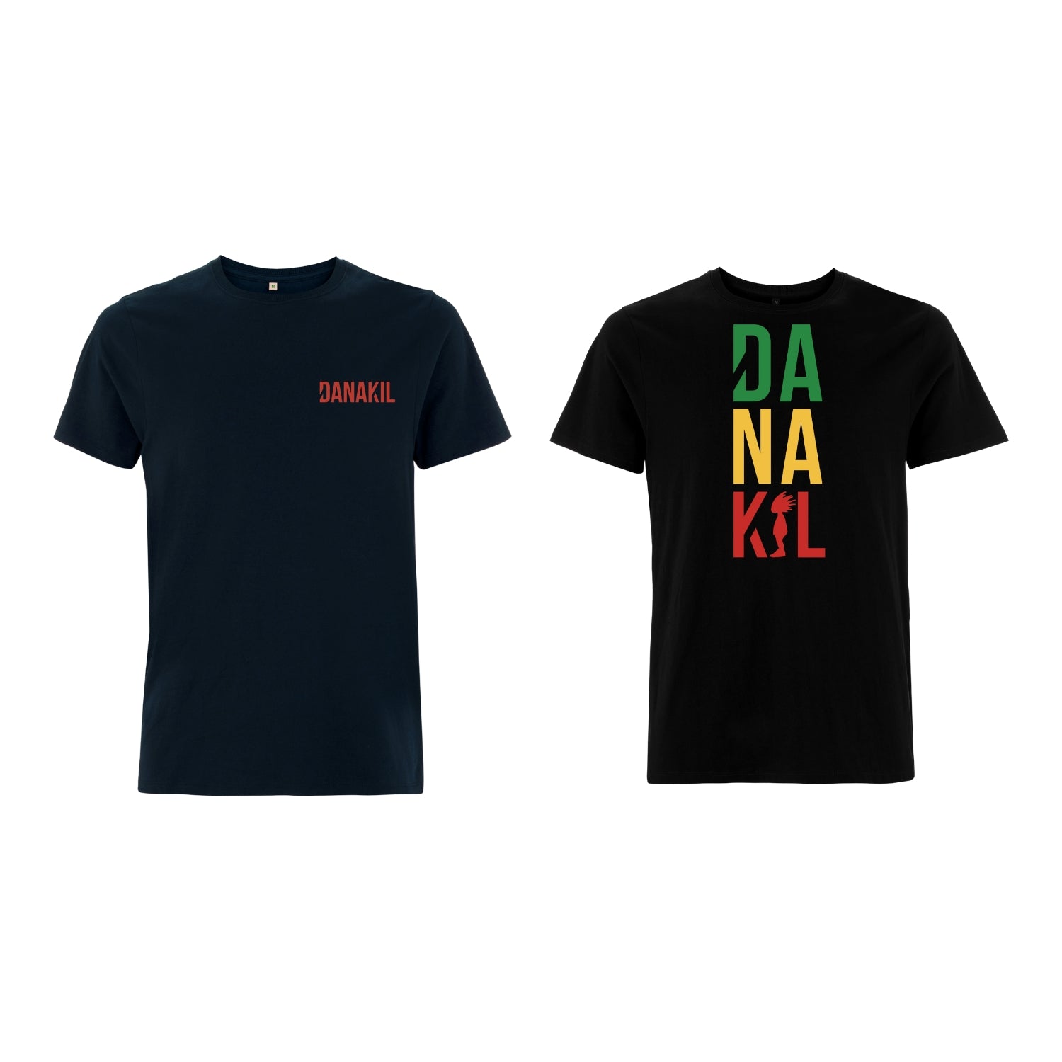 Danakil - T-Shirt vert/jaune/rouge Rasta 2025