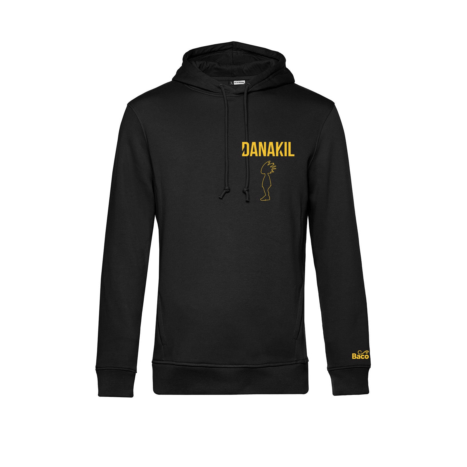 Danakil - Sweat à capuche Rasta "Marley" couleur noir