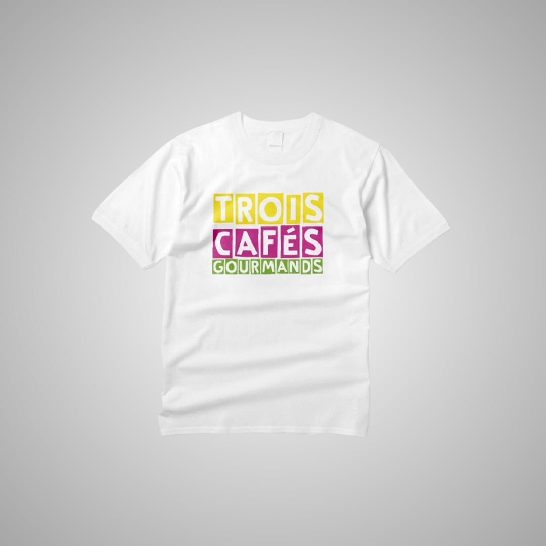 Trois Cafés Gourmands - T-Shirt enfant blanc logo couleur