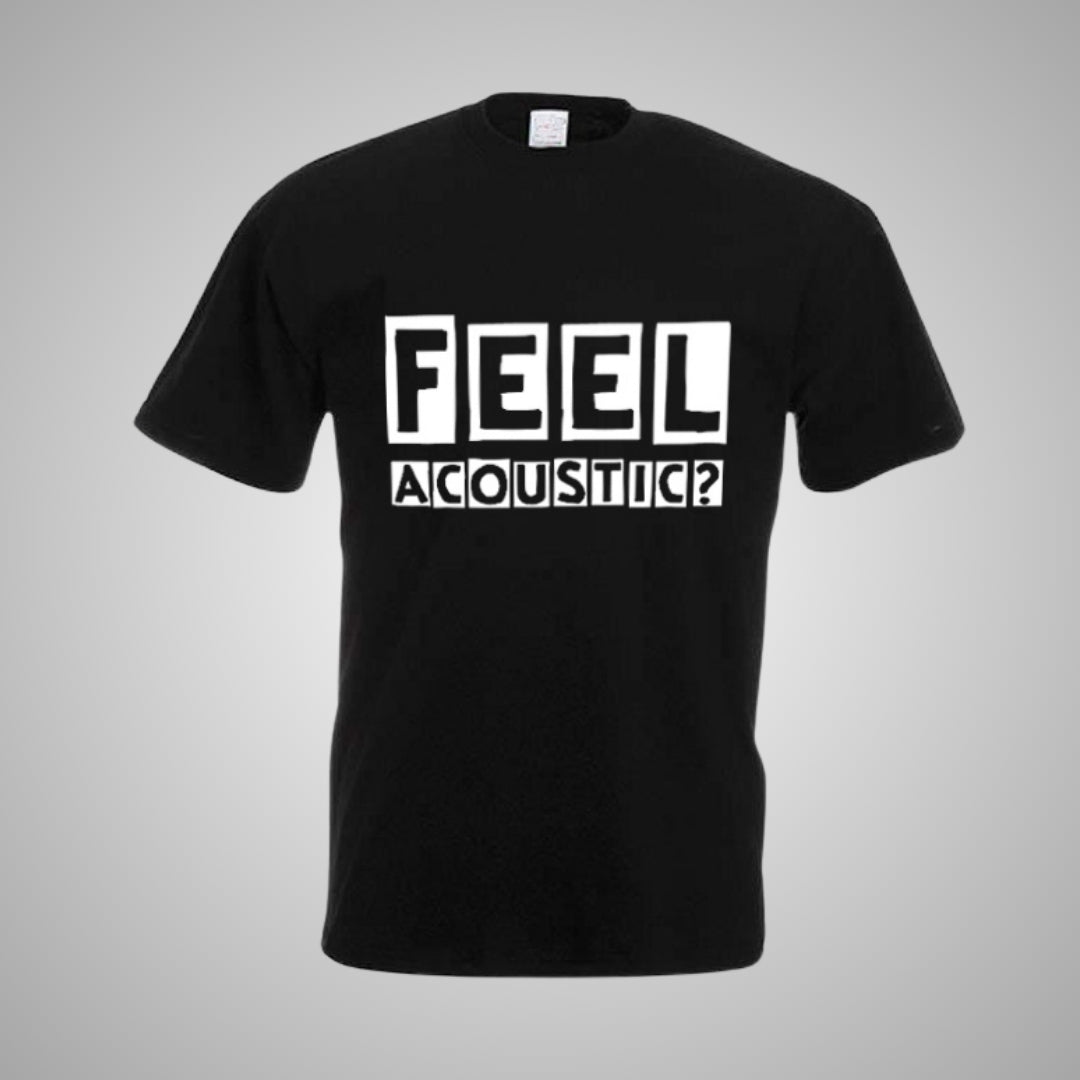 Trois Cafés Gourmands - T-Shirt noir 'Feel Acoustic'