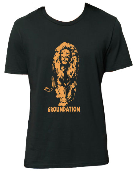Groundation - T-Shirt Lion noir
